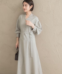 URBAN RESEARCH ROSSO WOMEN | ボリュームスリーブウエストマークワンピース(ワンピース)