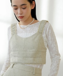 サマーツイードフリンジビスチェ