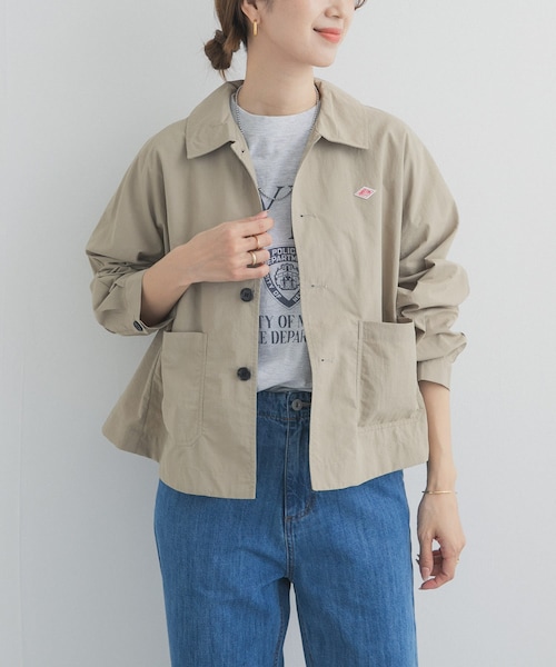 URBAN RESEARCH DOORS（アーバンリサーチドアーズ）の「DANTON　DOLMAN SLEEVE JACKET（テーラードジャケット・レディース・BEIGE/BLUE/GREIGE・36）」の4枚目の写真