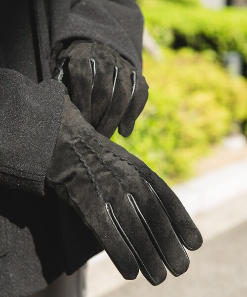 URBAN RESEARCH DOORS(アーバンリサーチドアーズ)の「スエードレザーグローブ(ベルト・メンズ・BLACK/BROWN・-)」の4枚目の写真