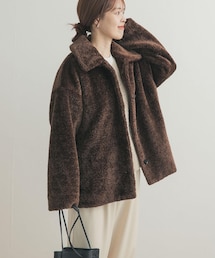 URBAN RESEARCH DOORS | コクーンシルエットボアコート(その他アウター)