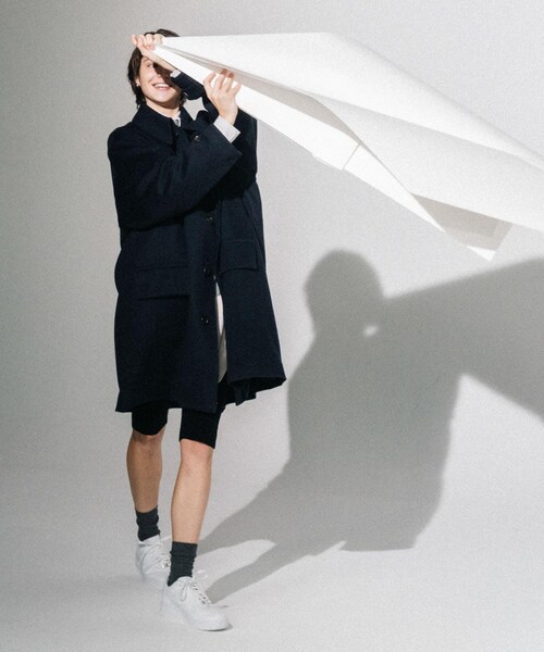 URBAN RESEARCH(アーバンリサーチ)の「dDdDdDd CASHMERE OVER COAT(ステンカラーコート・メンズ・NAVY/BLACK・L/XL/XXL)」の10枚目の写真