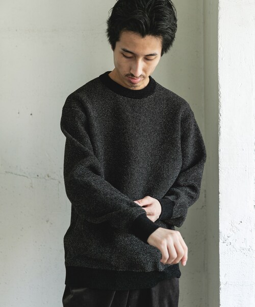 URBAN RESEARCH DOORS(アーバンリサーチドアーズ)の「ジャガードモールニットプルオーバー(ニット/セーター・メンズ・GREIGE/BLUE/OLIVEBROWN/BLACK・M/L)」の12枚目の写真