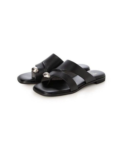 ing（イング）の「イング ing スクエアトングサンダル （サンダル・レディース・OK/BL/DBR・S/22.5cm/M/23.5cm/L/24.5cm）」の9枚目の写真