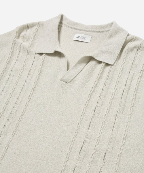 Saturdays NYC(サタデーズ ニューヨークシティ )の「Alex Skipper Polo SS Sweater(その他トップス・メンズ・ブラック/グレー/ラベンダー・L/M/S/XL/XS)」の22枚目の写真