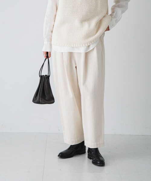 かぐれ（カグレ）の「ドリルルーズサルエルパンツ（その他パンツ・レディース・NATURAL/BEIGE・0/1）」の6枚目の写真
