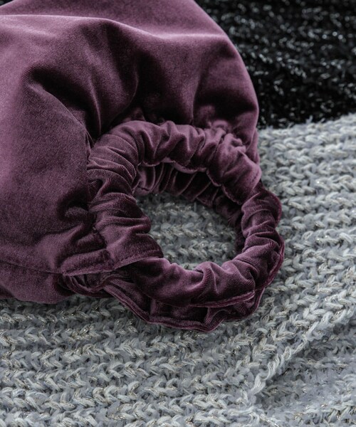 SENSE OF PLACE by URBAN RESEARCH（センスオブプレイスバイアーバンリサーチ）の「ベロアバッグ（ハンドバッグ・レディース・MUSTARD/BROWN/PURPLE・one）」の17枚目の写真