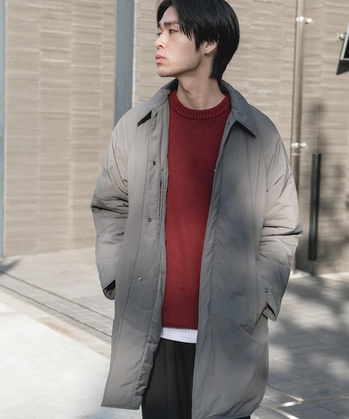 URBAN RESEARCH DOORS(アーバンリサーチドアーズ)の「ライトナイロン パデット バルマカンコート(テーラードジャケット・メンズ・L.GRAY/CHARCOAL/BLACK・M/L)」の4枚目の写真