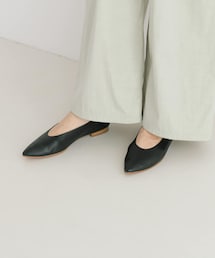 URBAN RESEARCH | レザーポインテッドフラットシューズ(バレエシューズ)