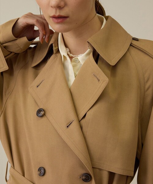 ROPE'(ロペ)の「MANTECO(マンテコ) テンセルウールトレンチコート(トレンチコート・レディース・ベージュ・36/38)」の18枚目の写真