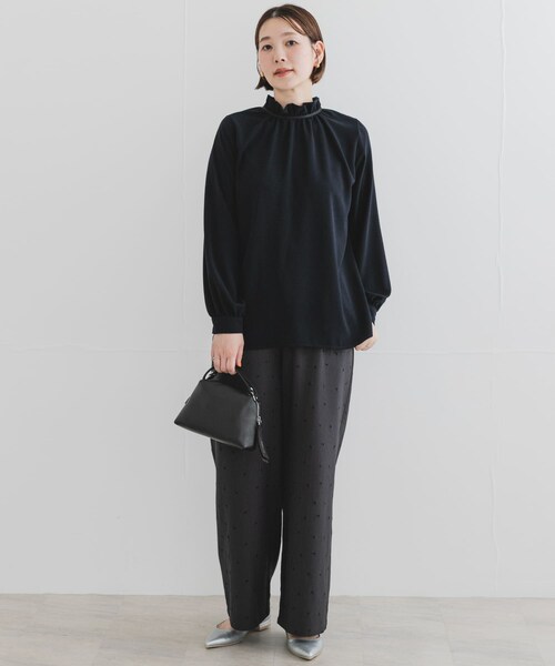 URBAN RESEARCH ROSSO（アーバンリサーチロッソ）の「F by ROSSO　フリルカラー2WAYブラウス（シャツ/ブラウス・レディース・OFF WHITE/NAVY・Free）」の10枚目の写真