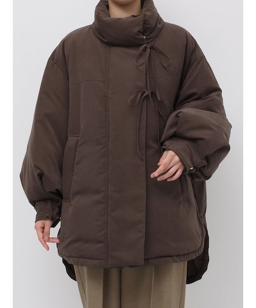 LAGUNAMOON（ラグナムーン）の「ストリングディティールミドルダウン（ダウンジャケット/コート・レディース・アイボリー/ブラック/ブラウン・F）」の5枚目の写真