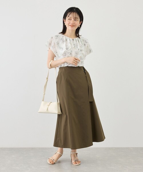 ROPE' PICNIC(ロペピクニック)の「ラップ風スカート(スカート・レディース・オフホワイト/カーキ/ネイビー・M/S)」の15枚目の写真
