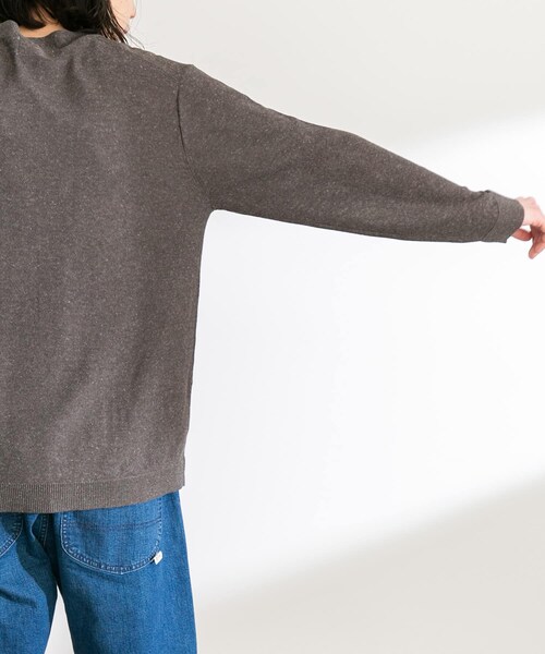 URBAN RESEARCH Sonny Label（アーバンリサーチサニーレーベル）の「リネン混ニットカーディガン（カーディガン/ボレロ・メンズ・チャコール/ナチュラル/ネイビー/ピンク・M/L）」の15枚目の写真