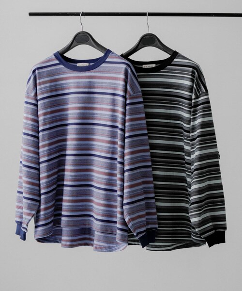 URBAN RESEARCH（アーバンリサーチ）の「POLYPLOID　OVERSIZE LONGSLEEVE B（Tシャツ/カットソー・メンズ・PPL/NVY/GRY/BLK・2/3/4）」の9枚目の写真