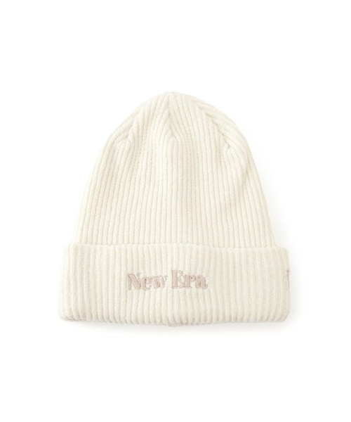 ROPE' PICNIC（ロペピクニック）の「【NEW ERA(R)/ニューエラ別注】MOLE YARN KNIT BEANIE（ニットキャップ/ビーニー・レディース・ブラック/オフホワイト/ラベンダー系・F）」の9枚目の写真