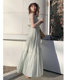 dazzlin | シアーティアードボリュームワンピース(ワンピース)