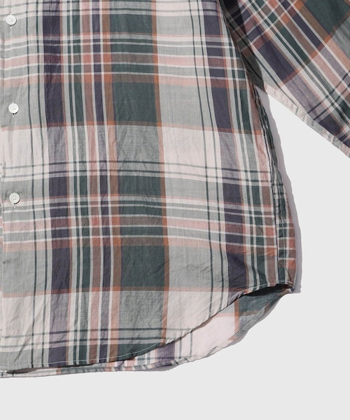 ADAM ET ROPE'(アダムエロペ)の「【KAPTAIN SUNSHINE/キャプテンサンシャイン】Gauze Plaid Plain Shirt(シャツ/ブラウス・メンズ・ホワイト系/グリーン系・2/3/4)」の13枚目の写真