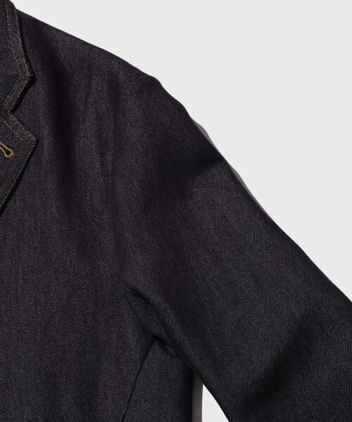 ADAM ET ROPE'(アダムエロペ)の「【HEUGN/ユーゲン】Henrri DENIM(テーラードジャケット・メンズ・ネイビー・1/2/3/4)」の7枚目の写真
