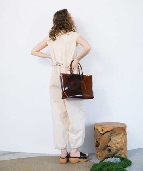 KBF（ケイビーエフ）の「クリアトートBAG（トートバッグ・レディース・BROWN/BLACK・one）」の22枚目の写真