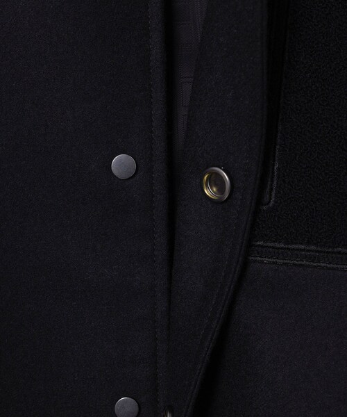 ROPE'（ロペ）の「カシミヤ混フラノショートスタジャン（スタジャン・レディース・ブラック・F）」の11枚目の写真