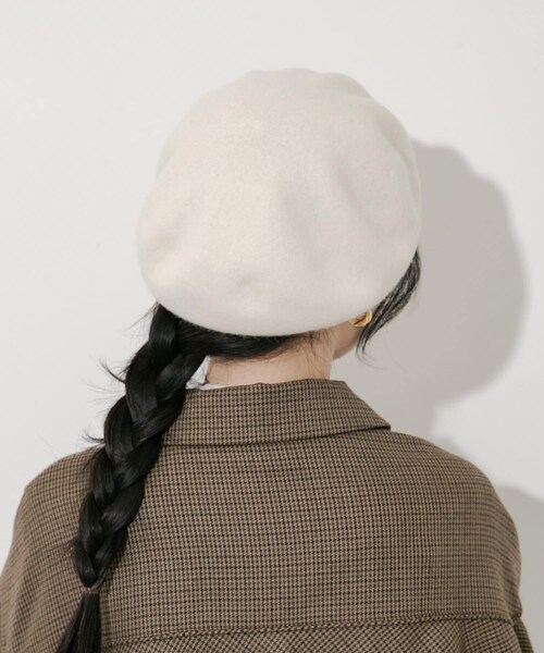 SMELLY（スメリー）の「シンプルバスクベレー（ハンチング/ベレー帽・レディース・IVO/GRY/BLK/RED・-）」の9枚目の写真