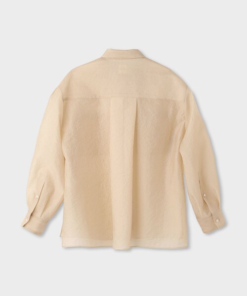 ROPE'(ロペ)の「【一部店舗限定】【REALM(レルム)】SHEER SHIRT|シアービッグシャツ(シャツ/ブラウス・レディース・ブラック/ホワイト/ベージュ・38)」の14枚目の写真