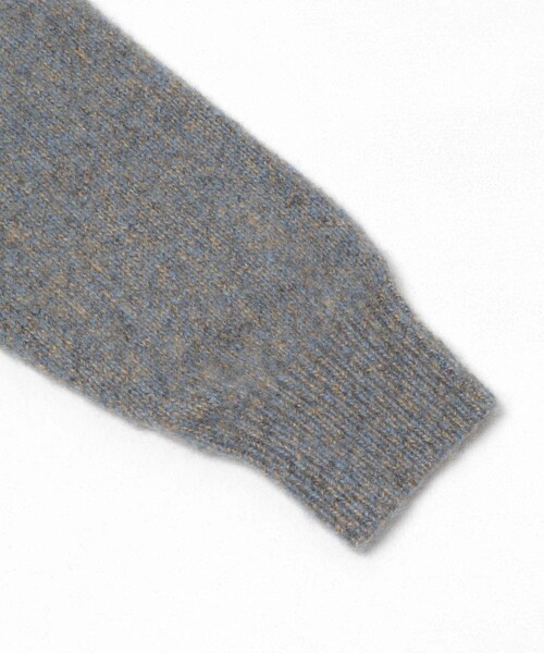 URBAN RESEARCH（アーバンリサーチ）の「new basic　CASHMERE SILK MOULINE CREW-NECK KNIT（ニット/セーター・メンズ・PEARL GRAY/CHARCOAL・M/L/XL）」の5枚目の写真