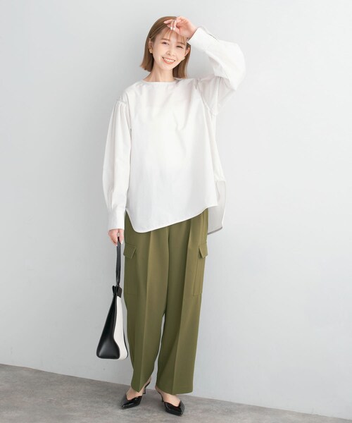 URBAN RESEARCH ROSSO（アーバンリサーチロッソ）の「センタープレスカーゴパンツ（その他パンツ・レディース・IVORY/KHAKI・FREE）」の17枚目の写真