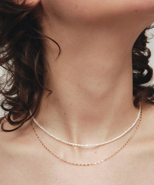 ROPE'（ロペ）の「【J'aDoRe限定】【les bonbon】blanc pearl choker（ネックレス・レディース・ホワイト・F）」の2枚目の写真