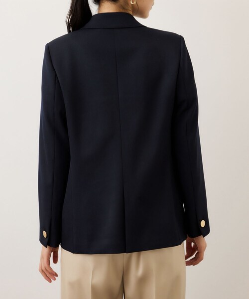 ROPE'（ロペ）の「ストレッチ金ボタンブレザージャケット（テーラードジャケット・レディース・ネイビー・36/38）」の17枚目の写真