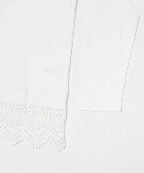 URBAN RESEARCH DOORS（アーバンリサーチドアーズ）の「裾レースカットソー（Tシャツ/カットソー・レディース・OFF/BLACK・Free）」の10枚目の写真