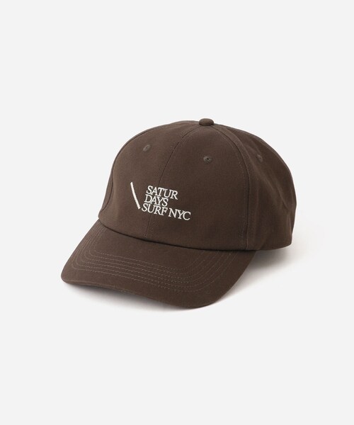 Saturdays NYC（サタデーズ ニューヨークシティ ）の「Slash Surf Cap（キャップ・レディース・ブラック/キナリ/ダークブラウン・F）」の6枚目の写真