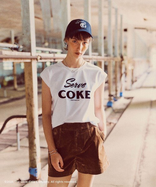 VIS(ビス)の「【Coca-Cola】VIS別注エンブロイダリーキャップ(キャップ・レディース・ブラック/ワイン・F)」の8枚目の写真