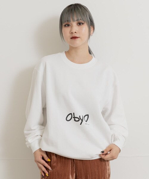 THE GOODLAND MARKET（ザグッドランドマーケット）の「77circa　cats eye print sweat（スウェット・レディース・white1/black1・L/XL）」の6枚目の写真