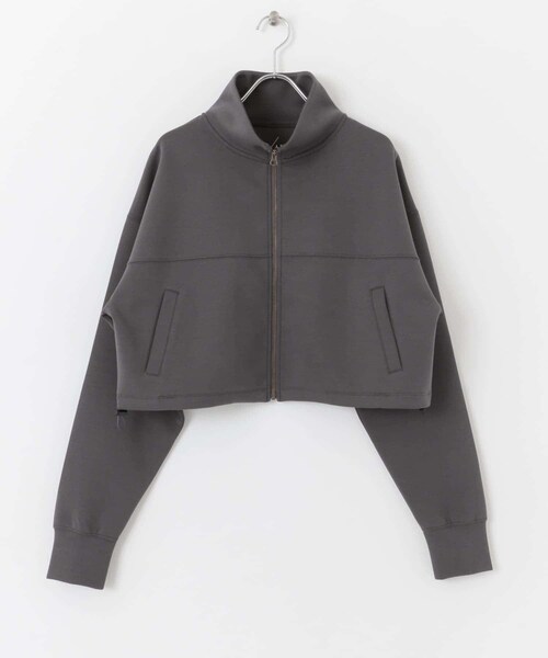 URBAN RESEARCH Sonny Label（アーバンリサーチサニーレーベル）の「SLAB　Stand Short Blouson（スウェット・レディース・グレージュ/チャコール・FREE）」の12枚目の写真