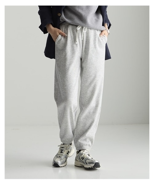 nissen（ニッセン）の「メランジ裏ベロアボンディングジョガーパンツ＜大きいサイズ有＞（スウェットパンツ・レディース・杢チャコールグレー/杢ブルー/杢ベージュ/杢グレー・S/M/L/LL/3L/4L/5L/6L/8L/10L）」の18枚目の写真