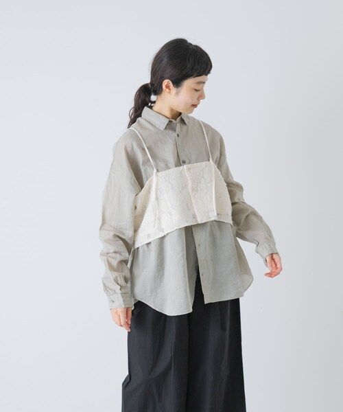 かぐれ(カグレ)の「カッティング刺繍キャミソール(キャミソール・レディース・IVORY・Free)」の9枚目の写真