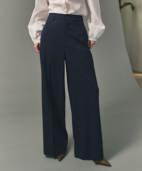 ROPE'(ロペ)の「【一部店舗限定】【REALM(レルム)】BACK ELASTIC PANTS|スラックス 26SS(スラックス・レディース・ネイビー・36/38)」の8枚目の写真