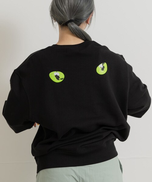 THE GOODLAND MARKET（ザグッドランドマーケット）の「77circa　cats eye print sweat（スウェット・レディース・white1/black1・L/XL）」の21枚目の写真