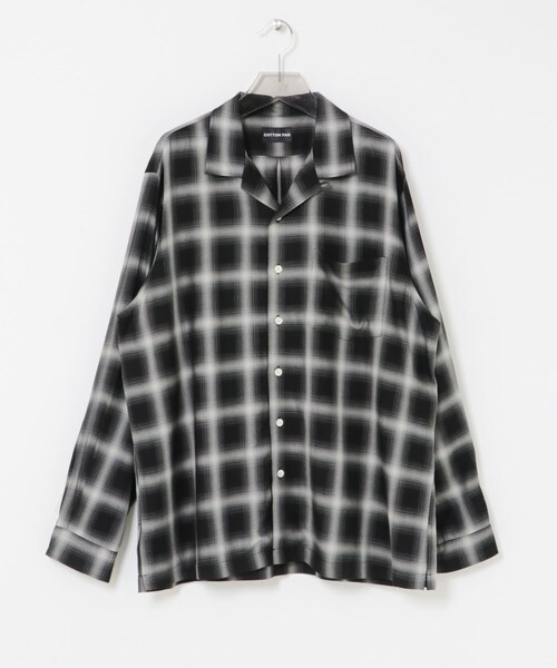 URBAN RESEARCH(アーバンリサーチ)の「COTTON PAN SOHOオンブレシャツロングスリーブ(シャツ/ブラウス・メンズ・BLACK/BLUE/BLU×BLK・2/3)」の5枚目の写真