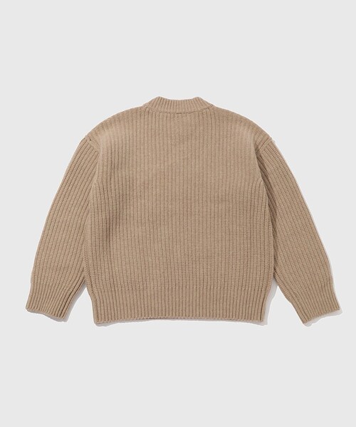 ADAM ET ROPE'(アダムエロペ)の「【Etudes Studio/エチュードストゥディオ】RIBBED ROUND NECK EUROPA(ニット/セーター・メンズ・ブラック/ベージュ・2/3)」の14枚目の写真