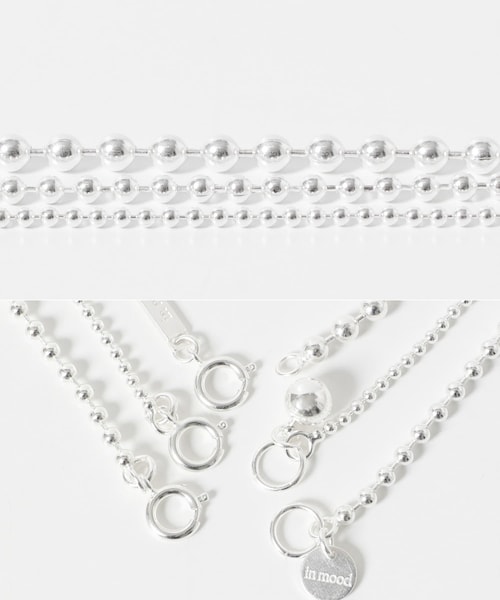 URBAN RESEARCH ROSSO（アーバンリサーチロッソ）の「in mood　MULTI BALL 3P NECKLACE（ネックレス・レディース・SV・Free）」の8枚目の写真
