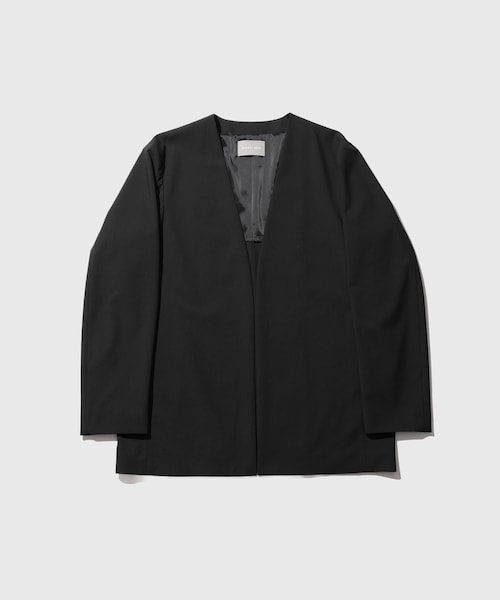 ADAM ET ROPE'(アダムエロペ)の「DELEGANT ルームジャケット(ノーカラージャケット・メンズ・ブラック/ダークブラウン/カーキ・L/M/S)」の3枚目の写真