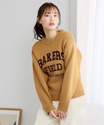 nissen | 大きいサイズニットジャガードプルオーバー(ニット/セーター)