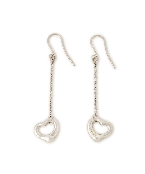 ADAM ET ROPE'（アダムエロペ）の「【VINTAGE TIFFANY】TI オープンハート ピアス（ピアス（両耳用）・レディース・シルバー・F）」の2枚目の写真