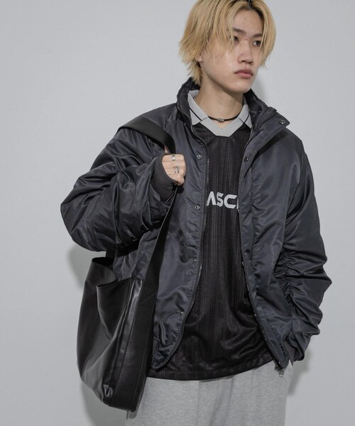 SENSE OF PLACE by URBAN RESEARCH（センスオブプレイスバイアーバンリサーチ）の「『ユニセックス』ナイロンギャザースタンドブルゾン（テーラードジャケット・メンズ・GRAY/BLACK/OLIVE・M/L）」の21枚目の写真