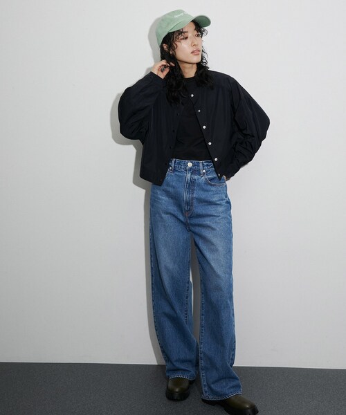 ADAM ET ROPE'（アダムエロペ）の「【SPORTY&RICH】ITALIC LOGO HAT（キャップ・レディース・グリーン・F）」の6枚目の写真