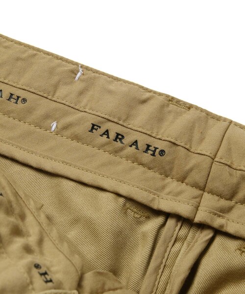 ADAM ET ROPE'（アダムエロペ）の「【FARAH】One-tuck WIde Pants（チノパンツ・メンズ・ベージュ・L/M/S）」の13枚目の写真
