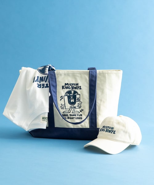 URBAN RESEARCH Sonny Label（アーバンリサーチサニーレーベル）の「HIROCKSHOWコラボ保冷トートバッグ（トートバッグ・メンズ・ホワイト/ホワイトxネイビー/ネイビー・One）」の2枚目の写真